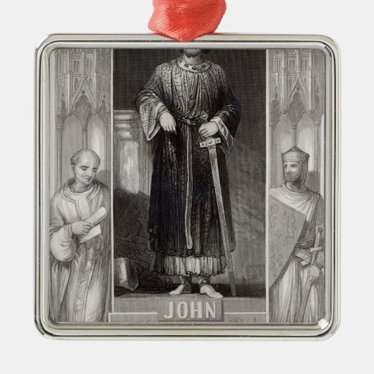 King John Metalen Ornament (Voorkant)