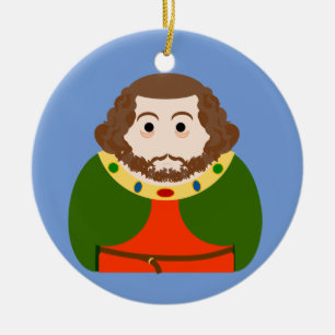 King John of England Keramisch Ornament