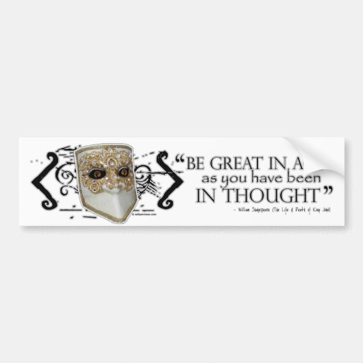 King John Quote Bumpersticker (Voorkant)