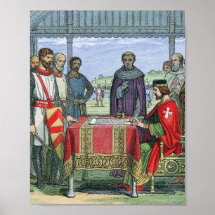 King John Signing the Magna Carta Poster