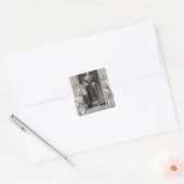 King John Vierkante Sticker (Envelop)