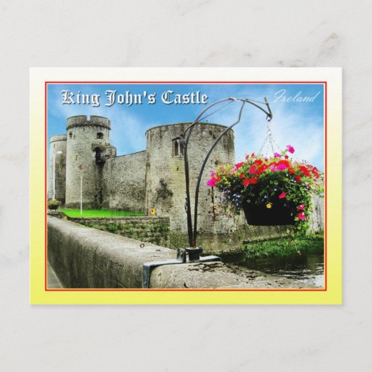 King John's Castle, Limerick, Ierland Briefkaart (Voorkant)