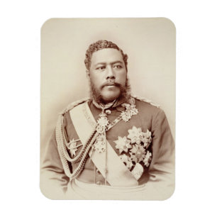 King Kalakaua (1836-91), wijlen c19th (foto sepia) Magneet