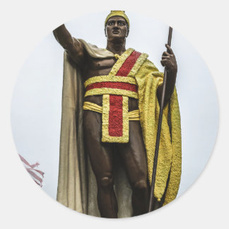 King Kamehameha Ronde Sticker