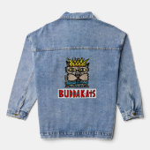 "King Kat" Vrouwen Denim Jas Denim Jacket (Achterkant)