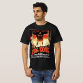 King Kong Scifi Alien Comic Comics 80s 70s Retro T-shirt (Voorkant volledig)