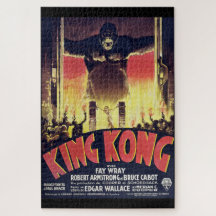 King Kong Uitdagende Puzzel in Vintage Stijl 