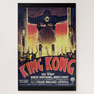 King Kong Uitdagende Puzzel in Vintage Stijl 
