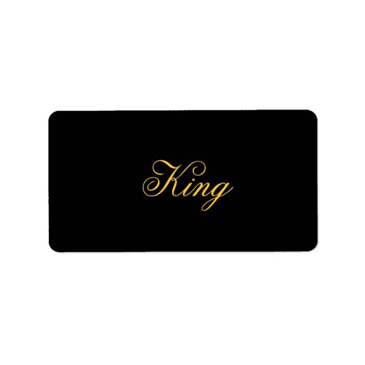 King Labels (Voorkant)