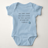 King Lear Quote Baby Bodysuit (Voorkant)