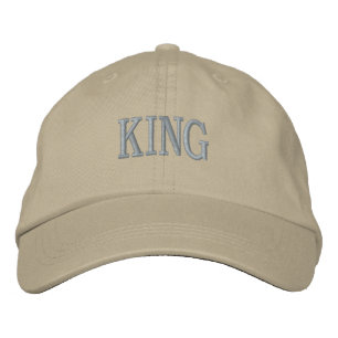 KING Lettering Desert Tan Strapback Gebogen Klepsc Geborduurde Pet