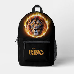 King Lion Bookbag Bedrukte Rugzak