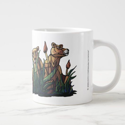 King Lion en Cubs Extra Grote Mok (Rechts)