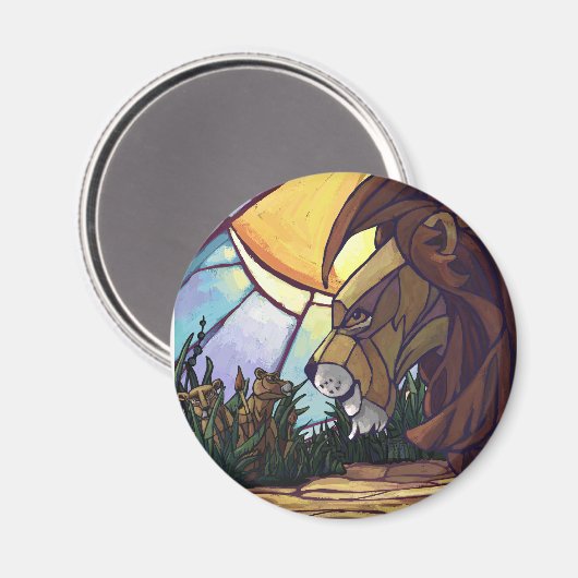 King Lion en Cubs Magneet (Voorkant / Achterkant)