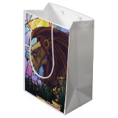 King Lion en Cubs Medium Cadeauzakje (Achterkant Gekanteld)