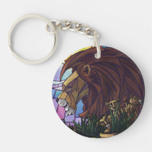 King Lion en Cubs Sleutelhanger