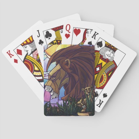 King Lion en Cubs Speelkaarten (Achterkant)