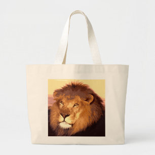 King Lion Grote Tote Bag