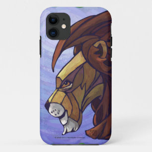 King Lion op Paars iPhone 11 Hoesje