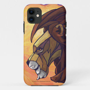 King Lion op Sinaasappel iPhone 11 Hoesje
