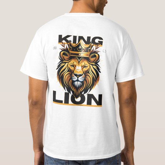 King Lion T-Shirt: Bold Style voor de dapperen T-shirt (Achterkant)
