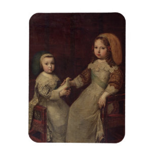 King Louis XIV (1638-1715) als kind met Philipp Magneet