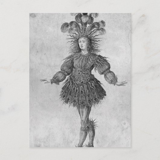 King Louis XIV of France Briefkaart (Voorkant)
