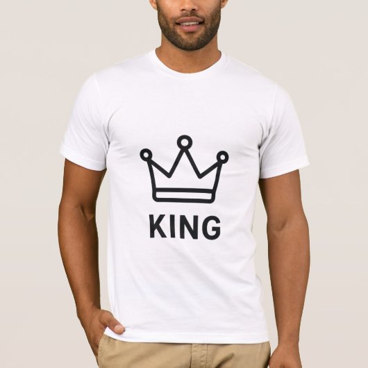 King Matching Shirts – Minimal Crown Line  (Voorkant)