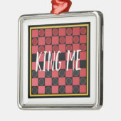 King Me Metalen Ornament (Links)