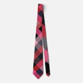 King Me Plaid Necktie Stropdas (Voorkant)