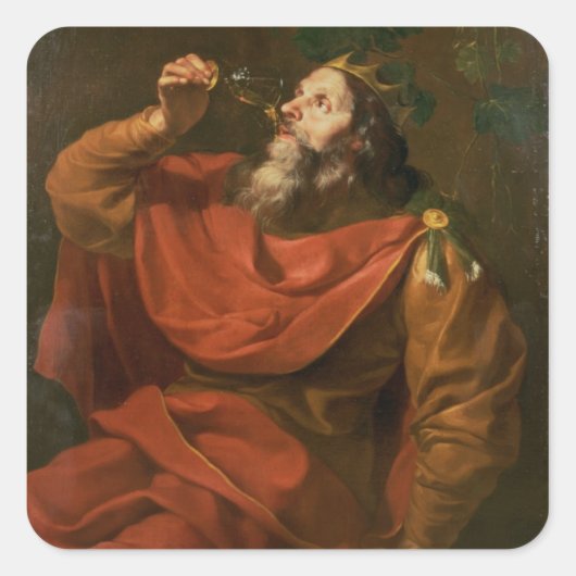 King Midas Vierkante Sticker (Voorkant)