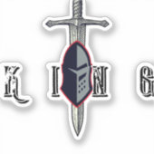 King Mindset Warrior Chef Sticker – Lead Fight (Recto)