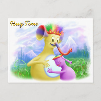 King Monty die een watje krijgt Briefkaart