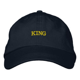 KING Naam Gedrukt Binnen Buiten-hoed Elegant Cool Geborduurde Pet
