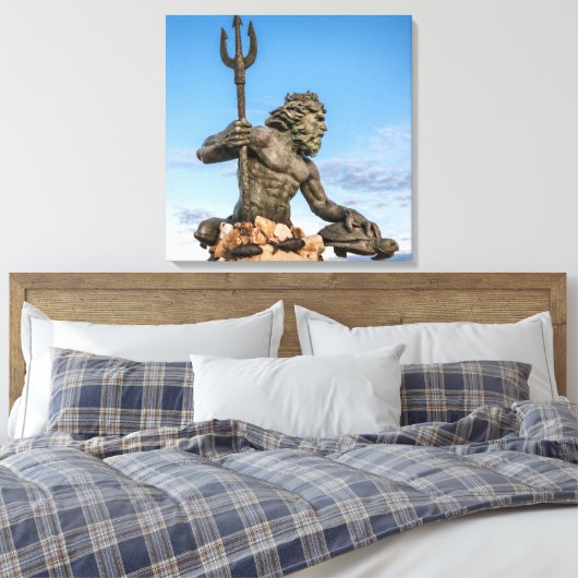King Neptune Canvas Afdruk (Insitu (Slaapkamer))