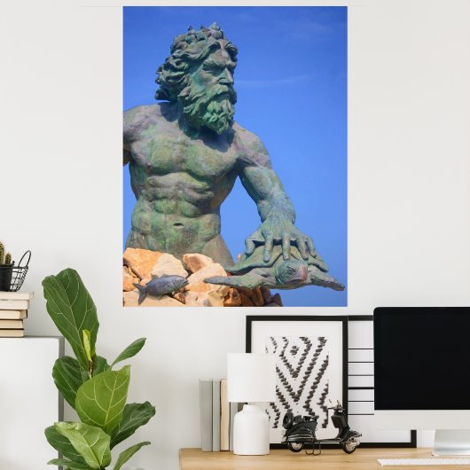 King Neptune door Shirley Taylor Poster (Thuiskantoor)