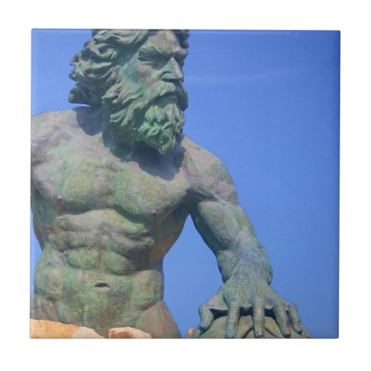 King Neptune door Shirley Taylor Tegeltje (Voorkant)