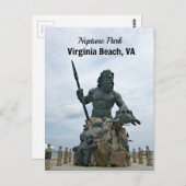 King Neptune Park, Virginia Beach, VA Briefkaart (Voorkant / Achterkant)