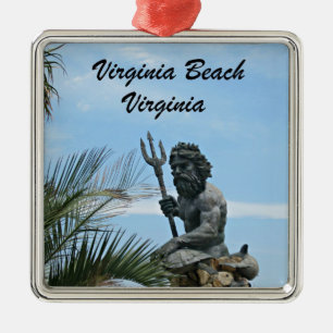King Neptune Park, Virginia Beach, VA Metalen Ornament