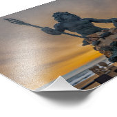 King Neptune Virginia Beach à Sunrise Photo Imprim (Coin)