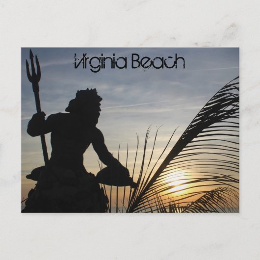 King Neptune Virginia Beach briefkaart (Voorkant)