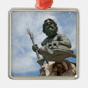 King Neptune Virginia Beach Statue Metalen Ornament