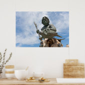 King Neptune Virginia Beach Statue Poster (Keuken)
