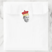 King Obama Ronde Sticker (Tas)