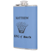 King of Bark Grappig Blauw Heupfles (Links)