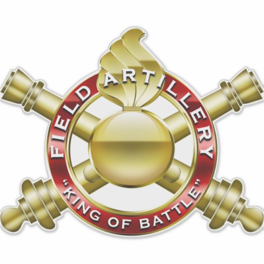 King of Battle Custom-Cut Vinyl Sticker (Voorkant)