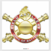 King of Battle Custom-Cut Vinyl Sticker (Vel)