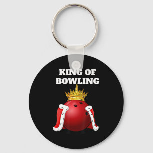 King of Bowling Mannen Bowling Player Boys Bowlin Sleutelhanger
