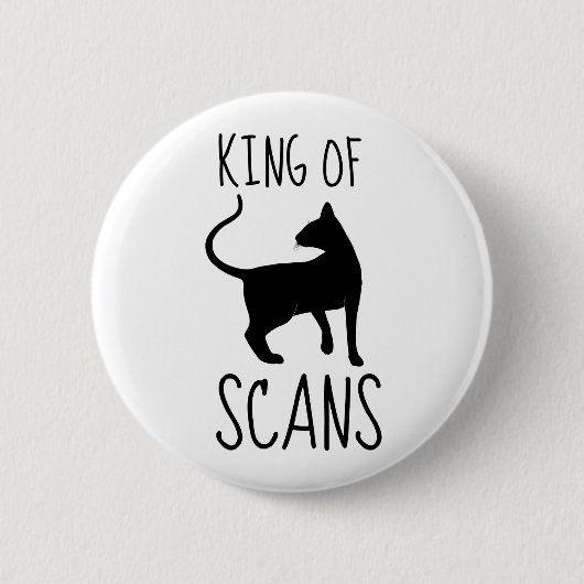 King of CAT Scans Ronde Button 5,7 Cm (Voorkant)