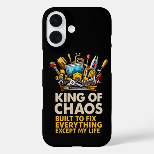 King Of Chaos: Handige vader repareert alles behal Case-Mate iPhone Case (Achterkant)
